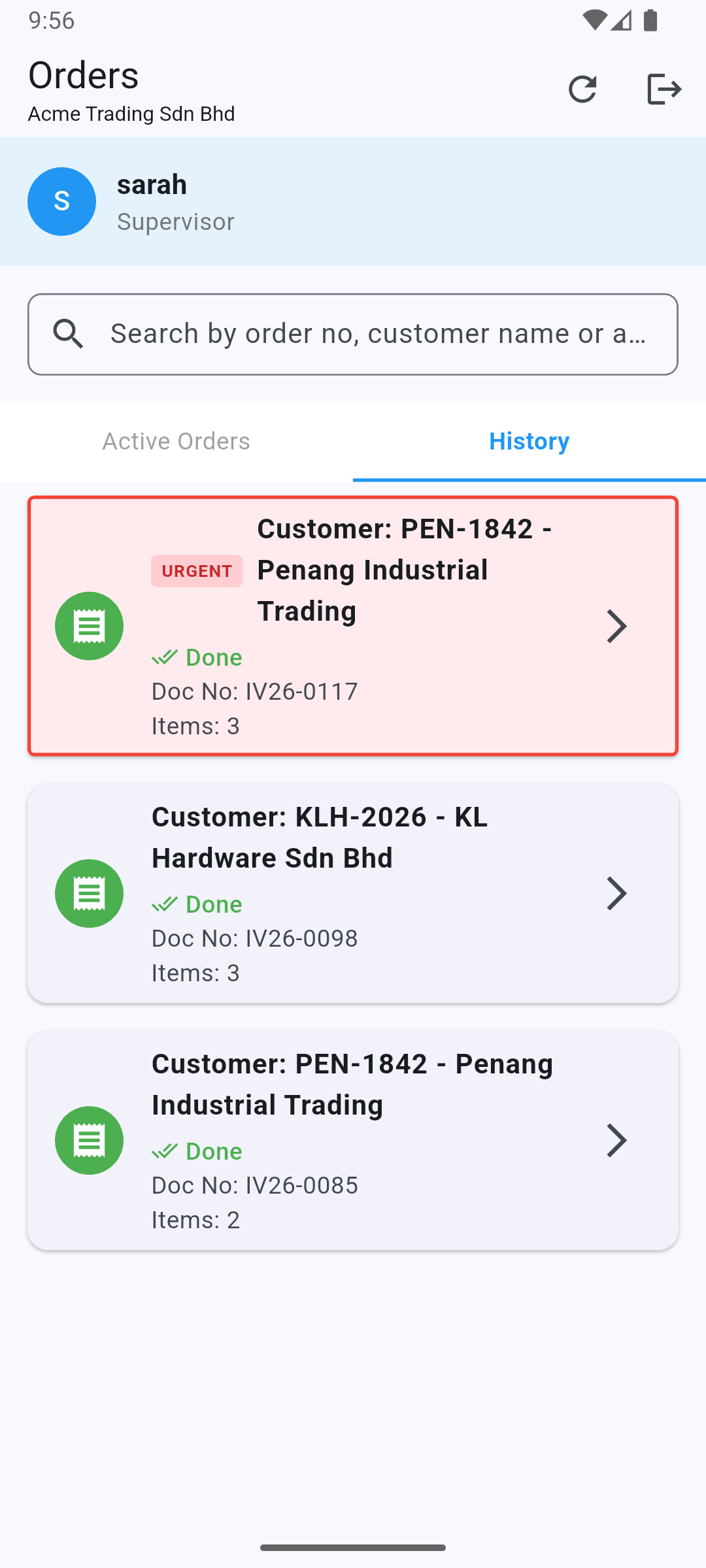 Smart Search & Urgent Flag